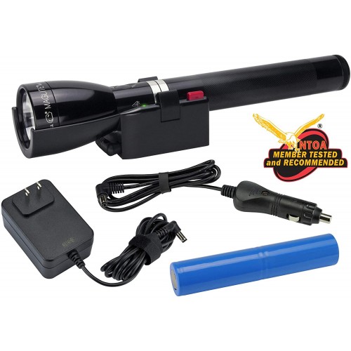 Maglite ML150LR, Rechargeable Flashlight System + Accessories. Black